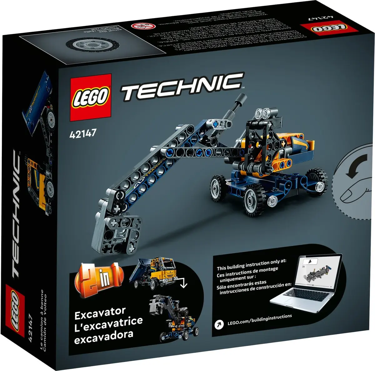 LEGO Technic 42147 Dump Truck set, image 6