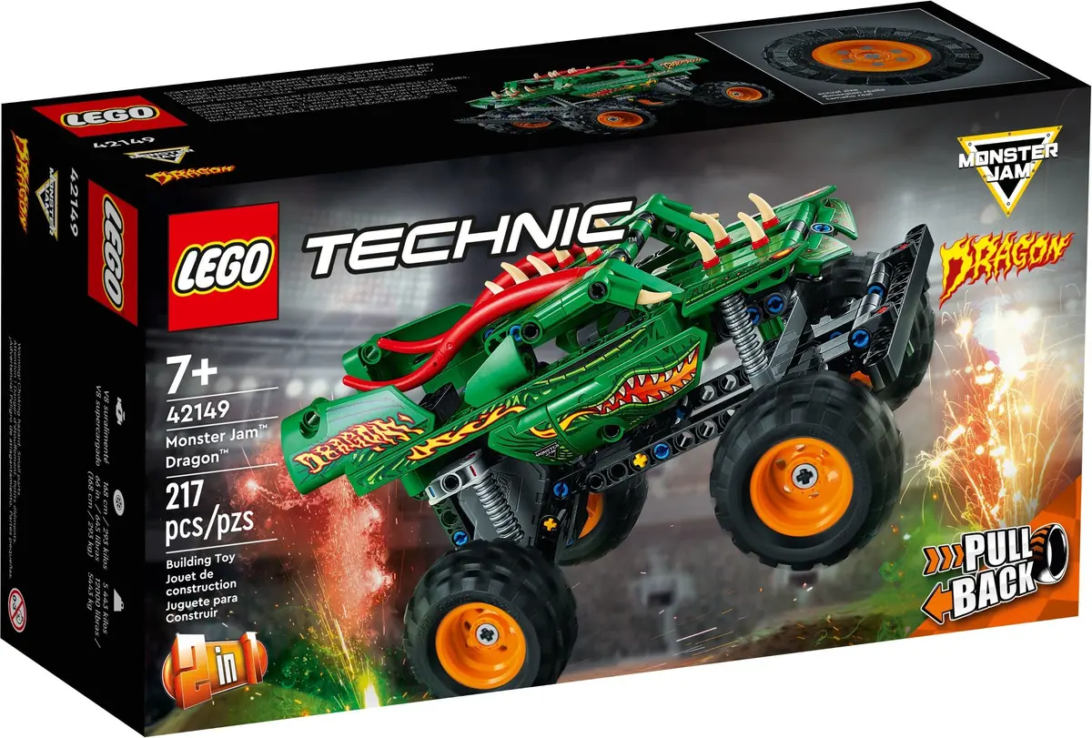 LEGO Technic 42149 Monster Jam Dragon set, image 2