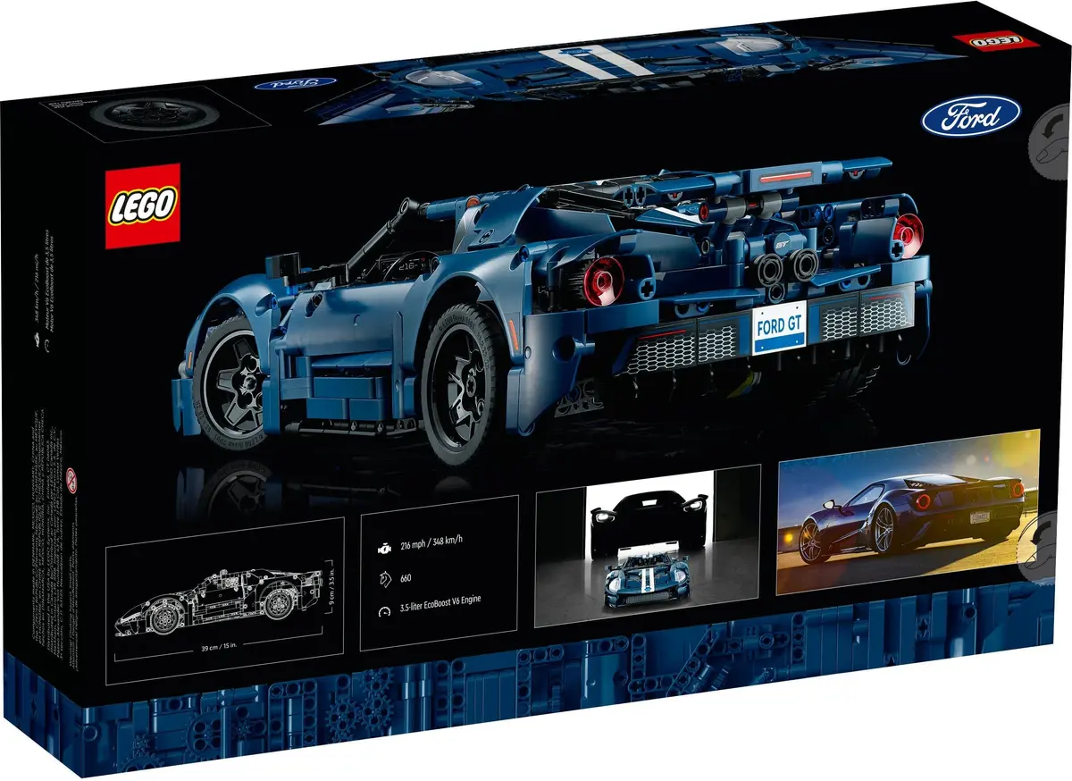 LEGO Technic 42154 2022 Ford GT set, image 8