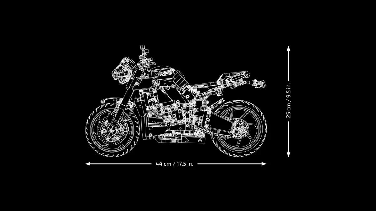 LEGO Technic 42159 Yamaha MT-10 SP set, image 7