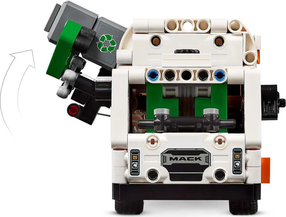 LEGO Technic 42167 Mack LR Electric Garbage Truck set, image 6
