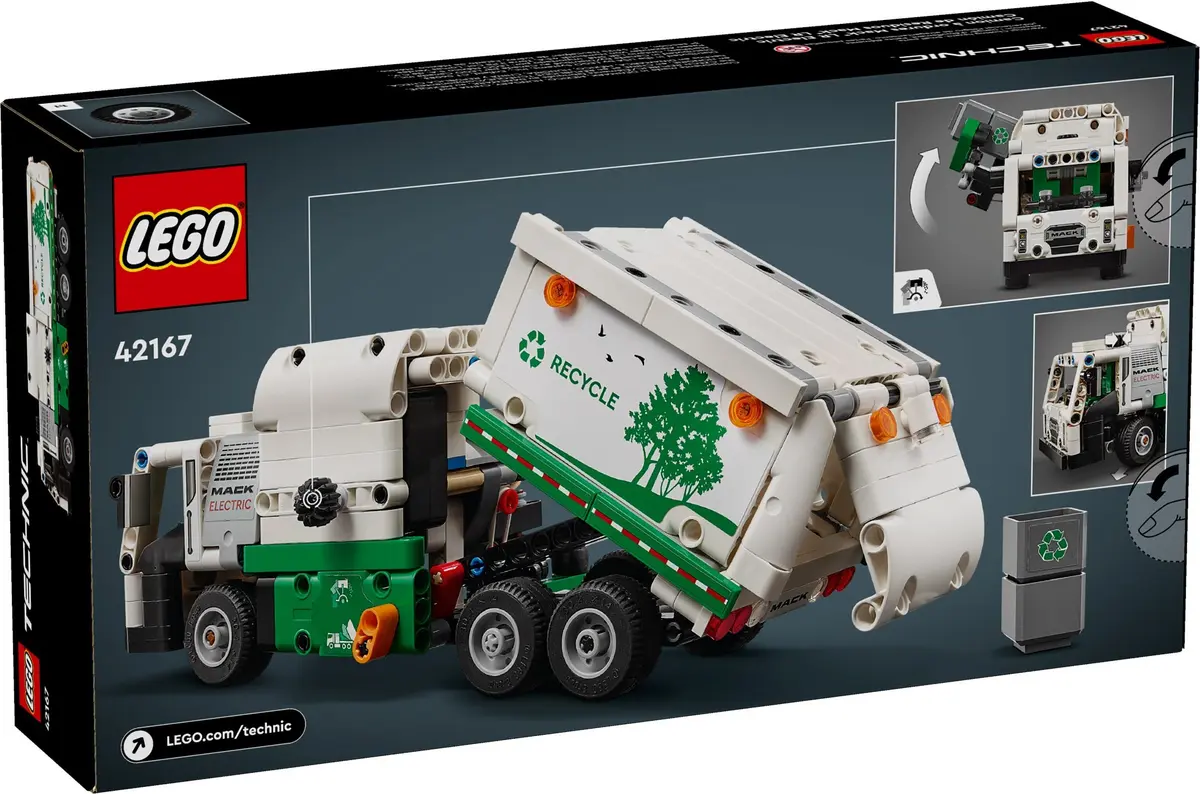 LEGO Technic 42167 Mack LR Electric Garbage Truck set, image 7
