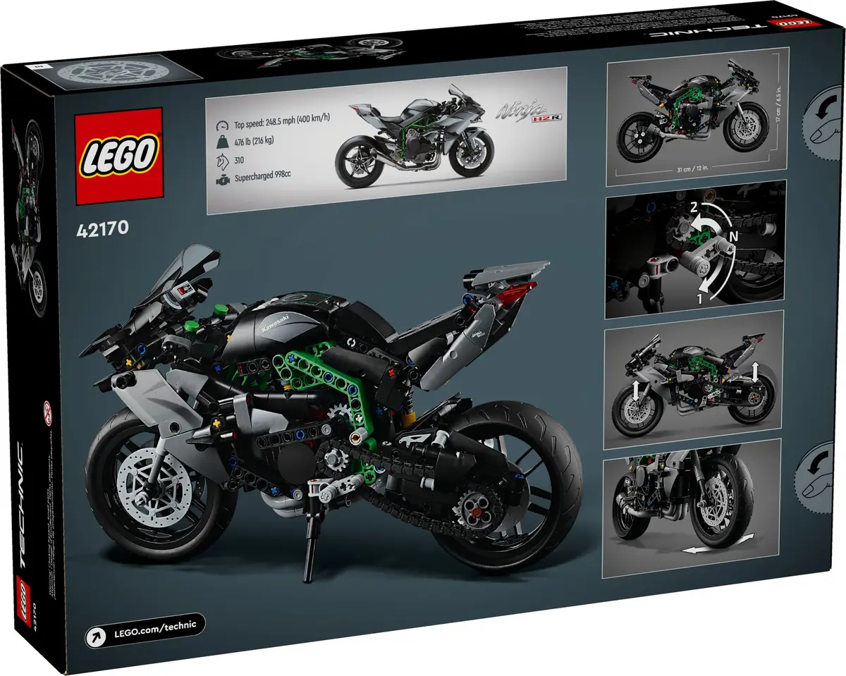 LEGO Technic 42170 Kawasaki Ninja H2R set, image 3
