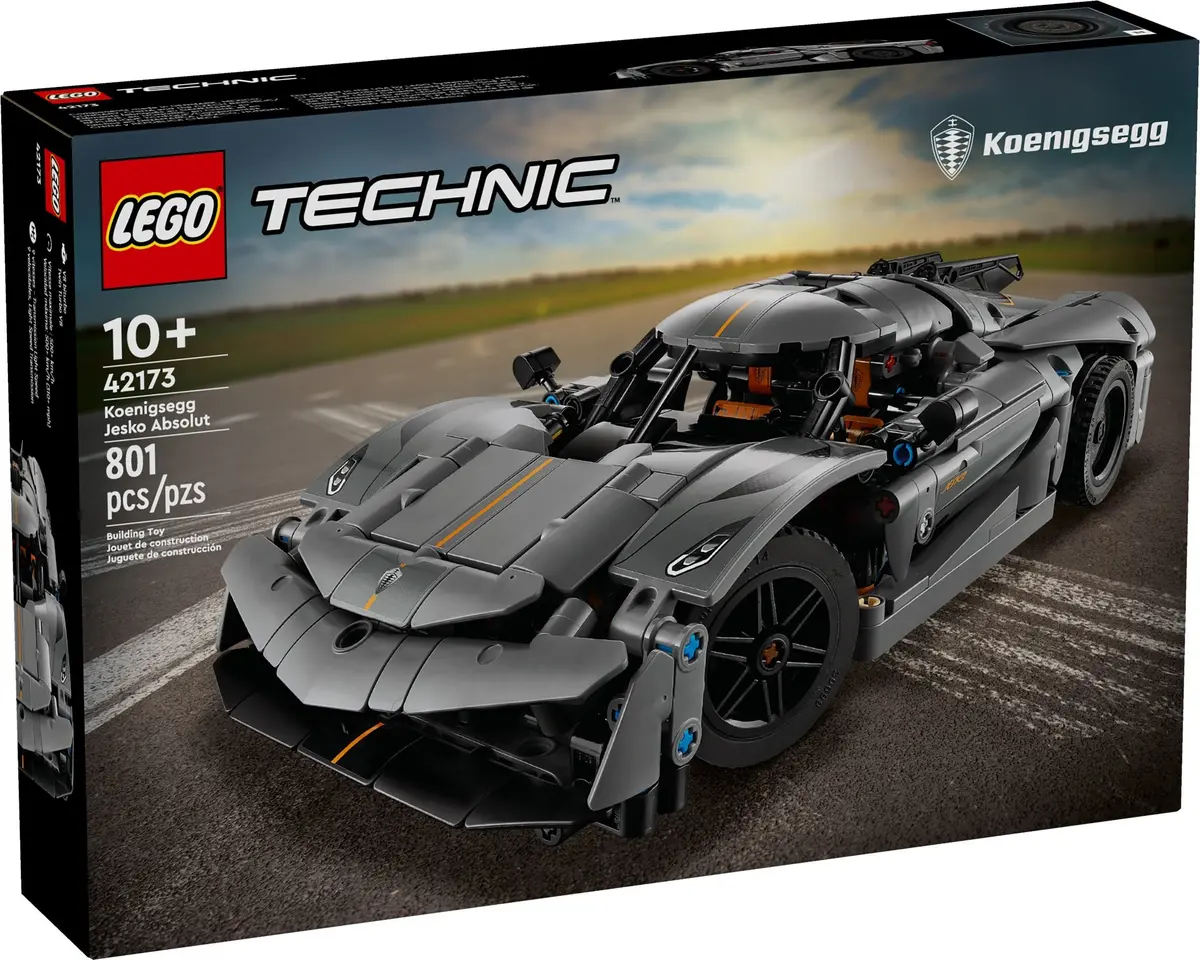 LEGO Technic 42173 Koenigsegg Jesko Absolut Grey Hypercar set, image 2