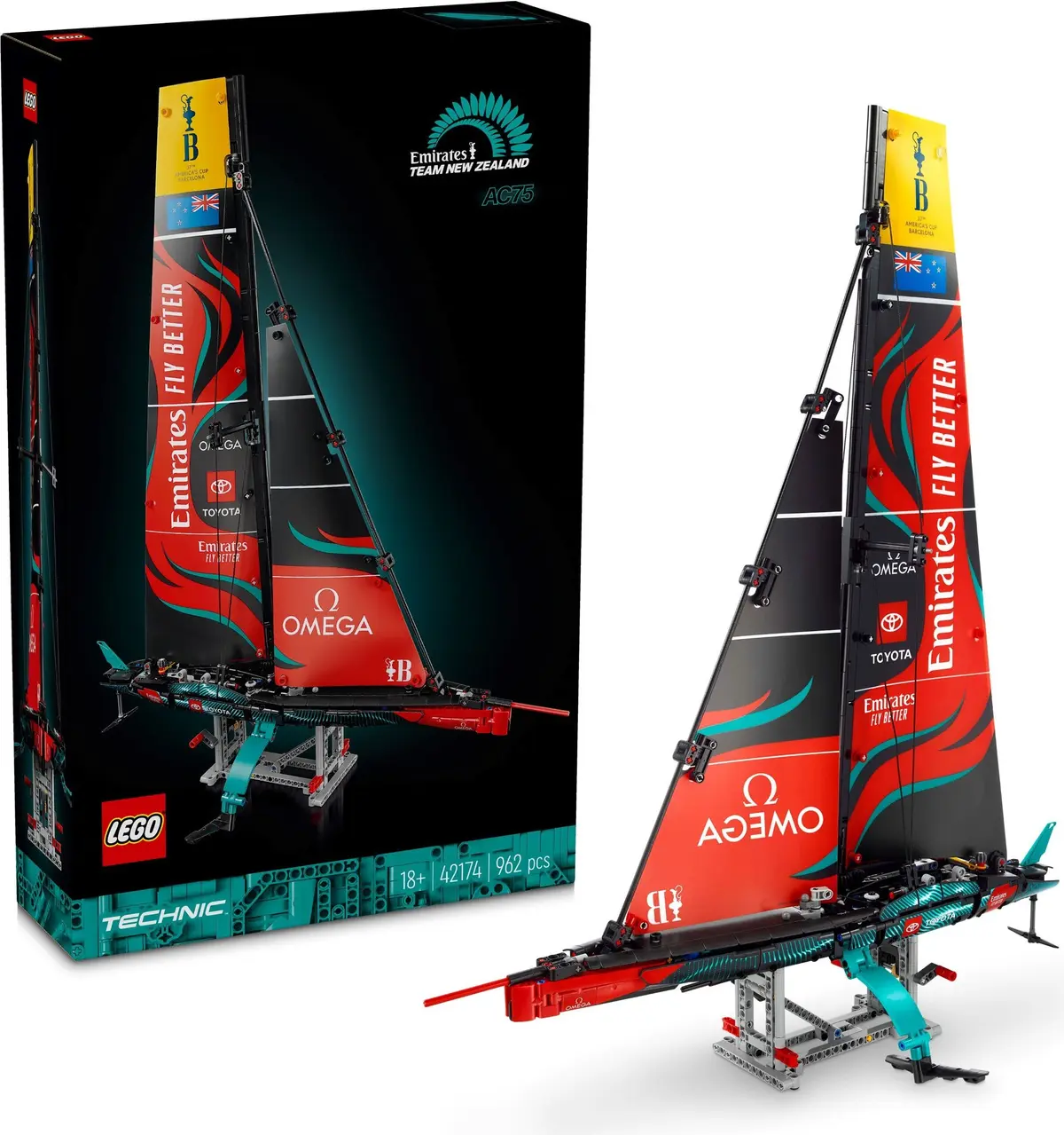 LEGO Technic 42174 Emirates Team New Zealand AC75 Yacht set, image 3