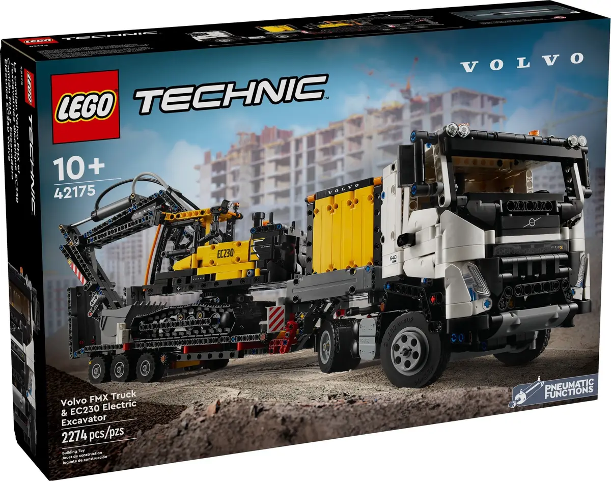 LEGO Technic 42175 Volvo FMX Truck & EC230 Electric Excavator set, image 2