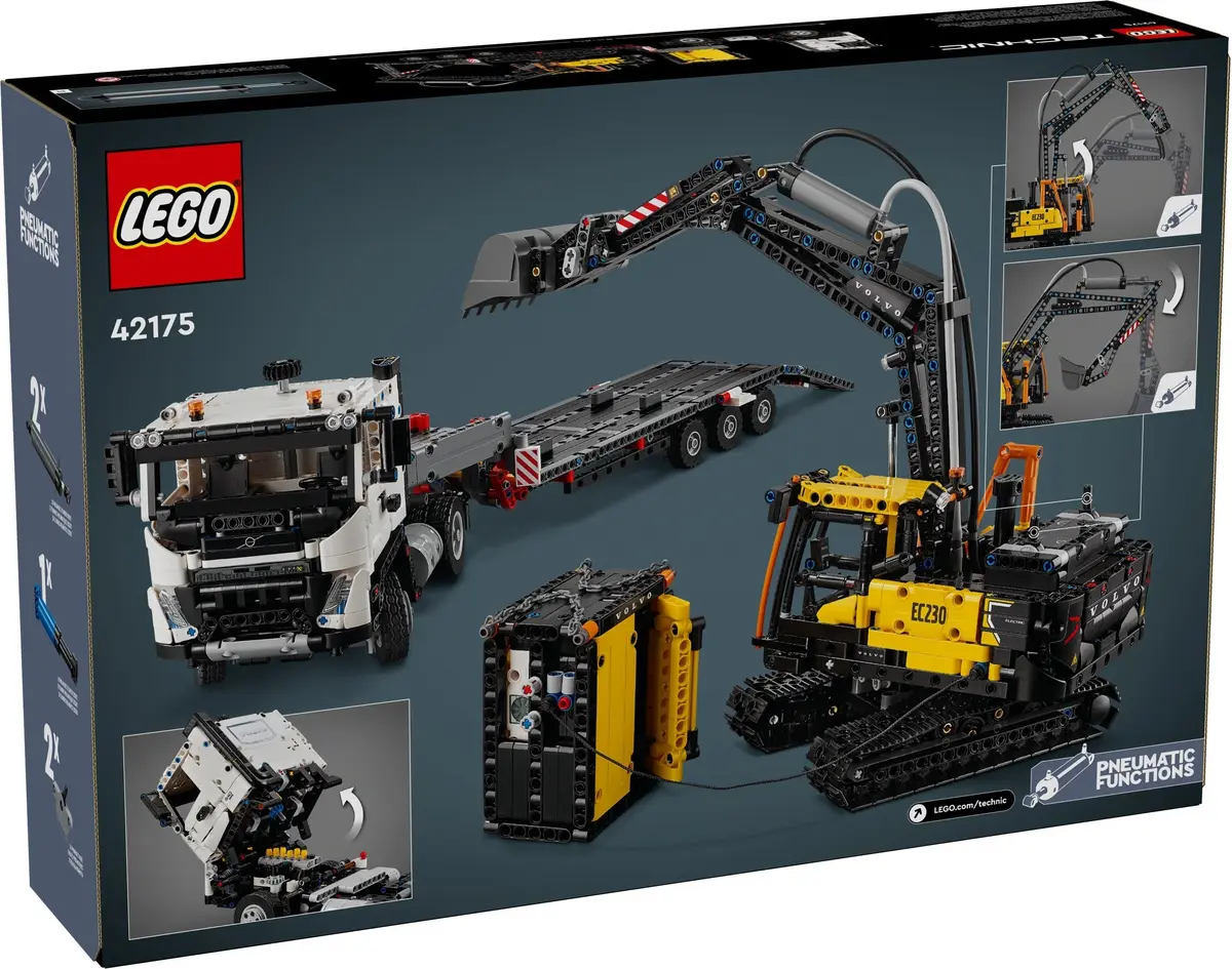 LEGO Technic 42175 Volvo FMX Truck & EC230 Electric Excavator set, image 3