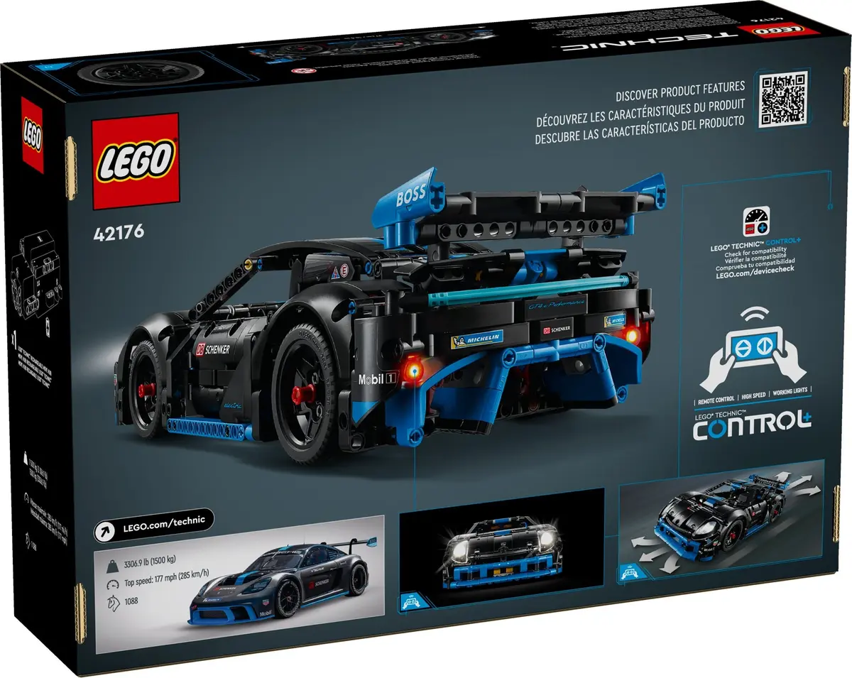 LEGO Technic 42176 Porsche GT4 e-Performance Race Car set, image 3