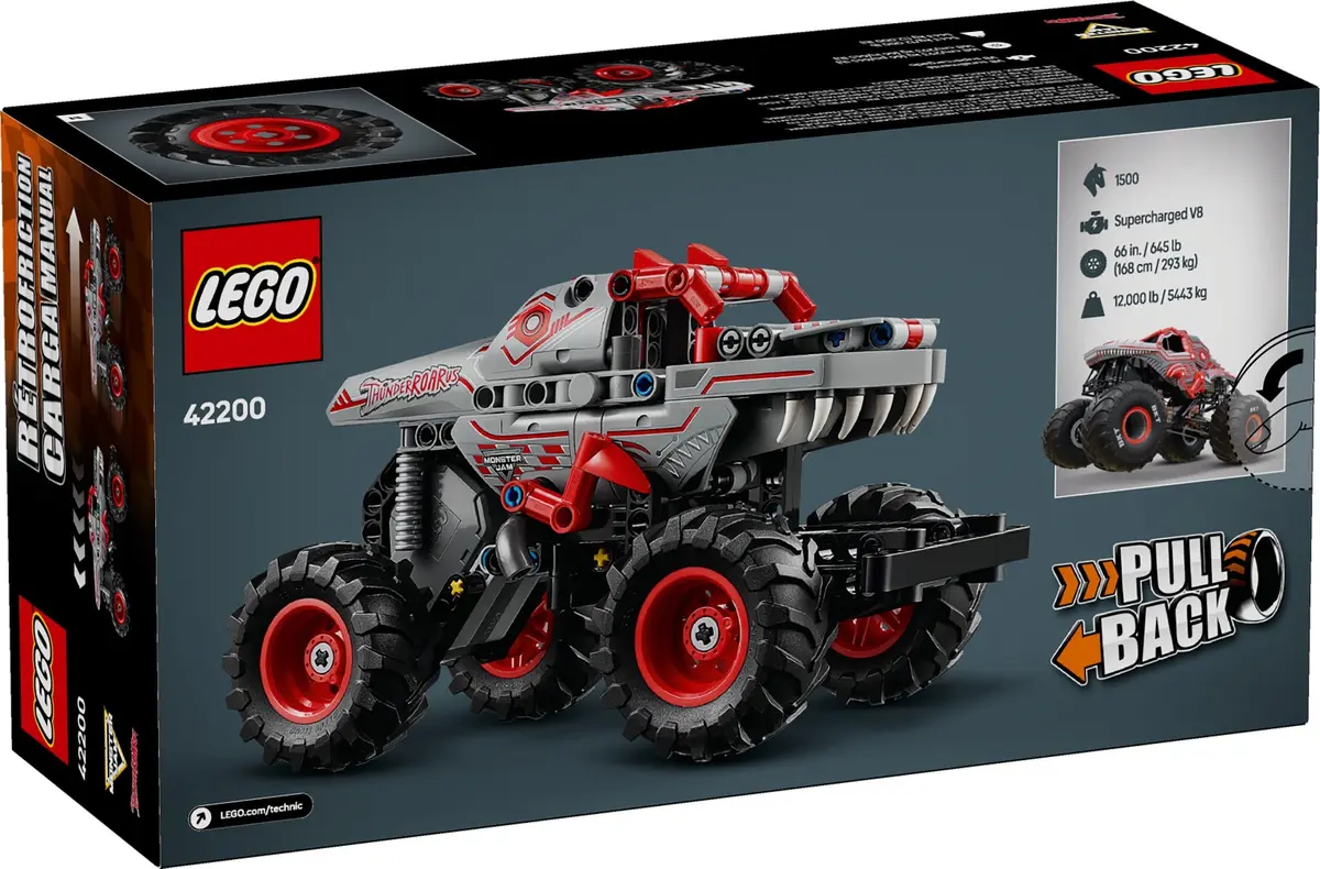 LEGO Technic 42200 Monster Jam ThunderROARus Pull-Back set, image 2