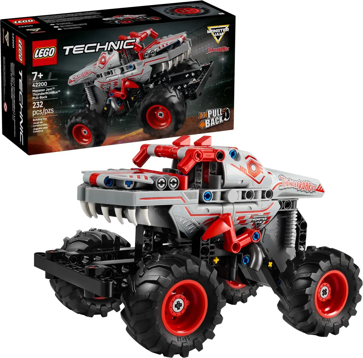 LEGO Technic 42200 Monster Jam ThunderROARus Pull-Back set, image 3