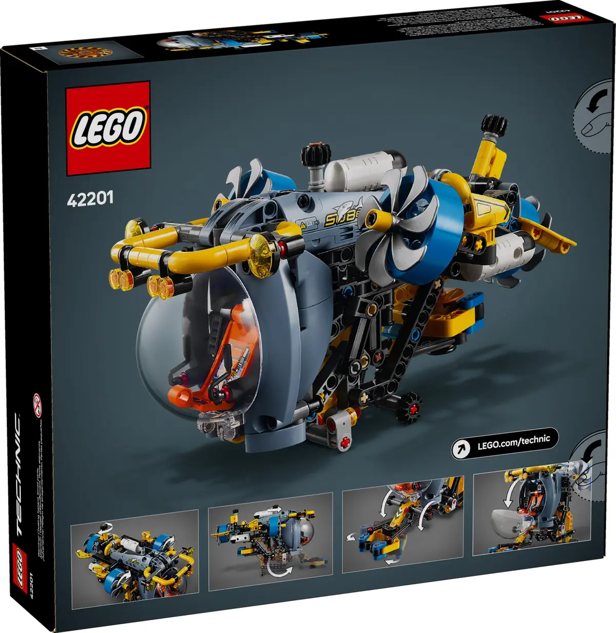 LEGO Technic 42201 Deep-Sea Research Submarine set, image 2