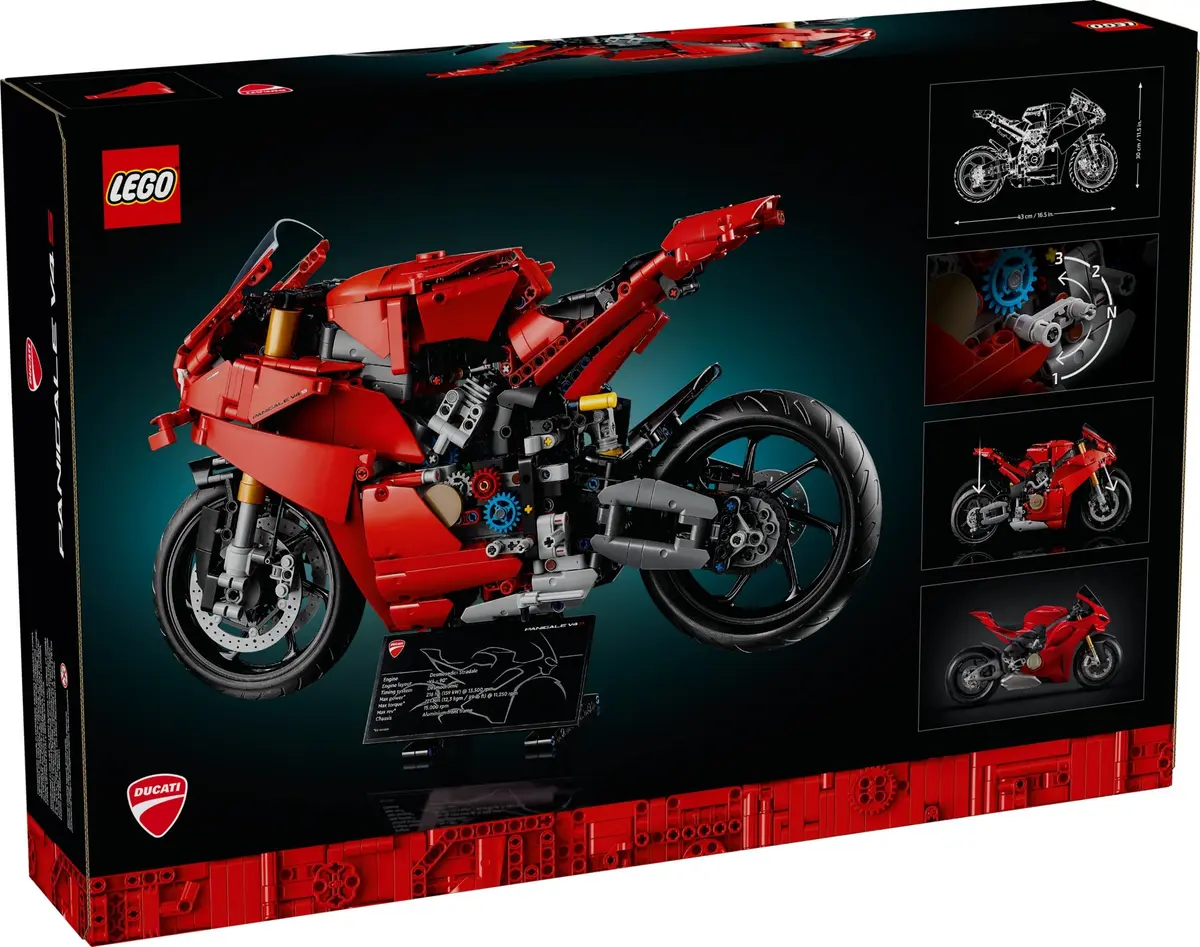 LEGO Technic 42202 Ducati Panigale V4 S Motorcycle set, image 2