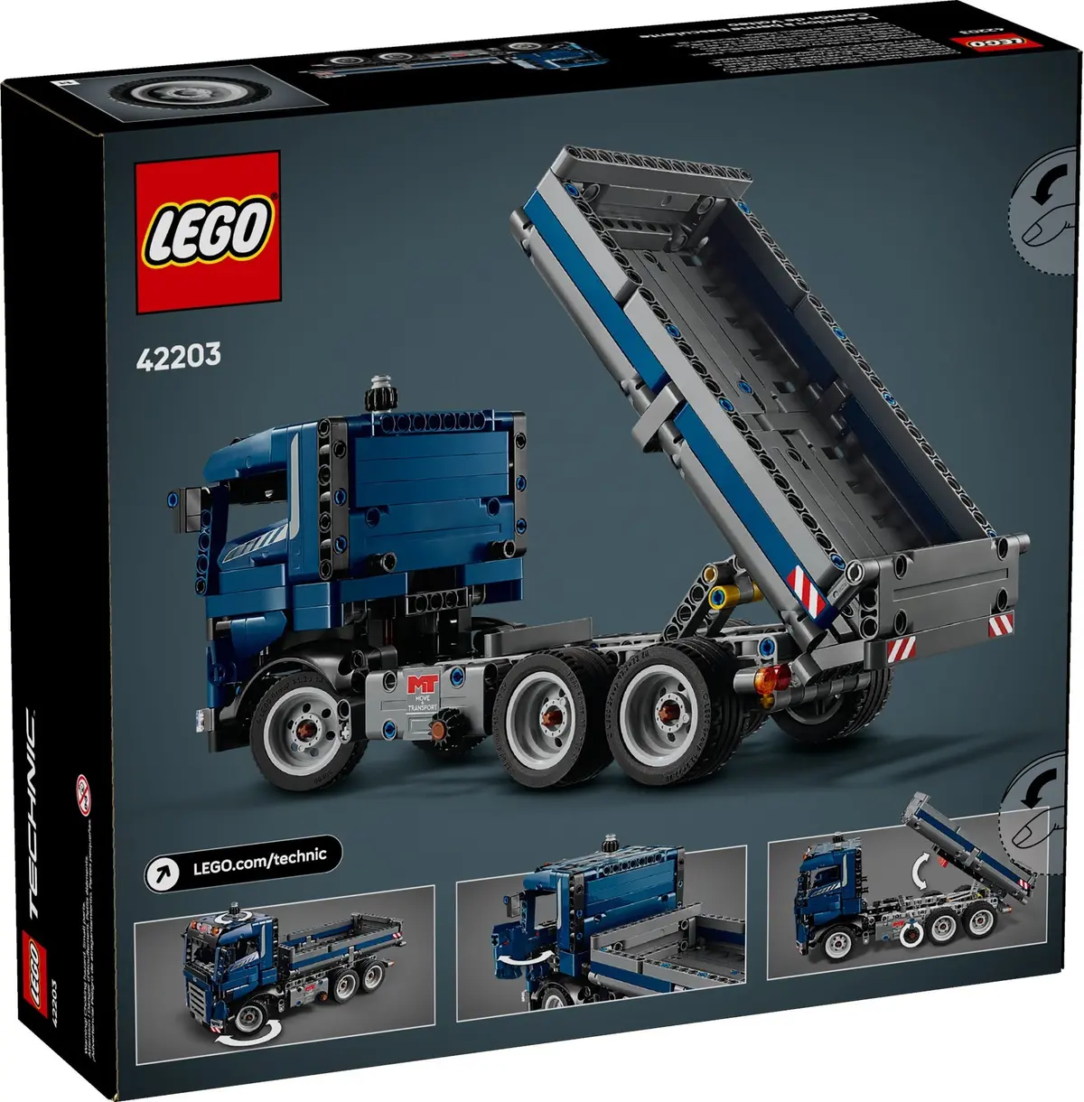 LEGO Technic 42203 Tipping Dump Truck set, image 2