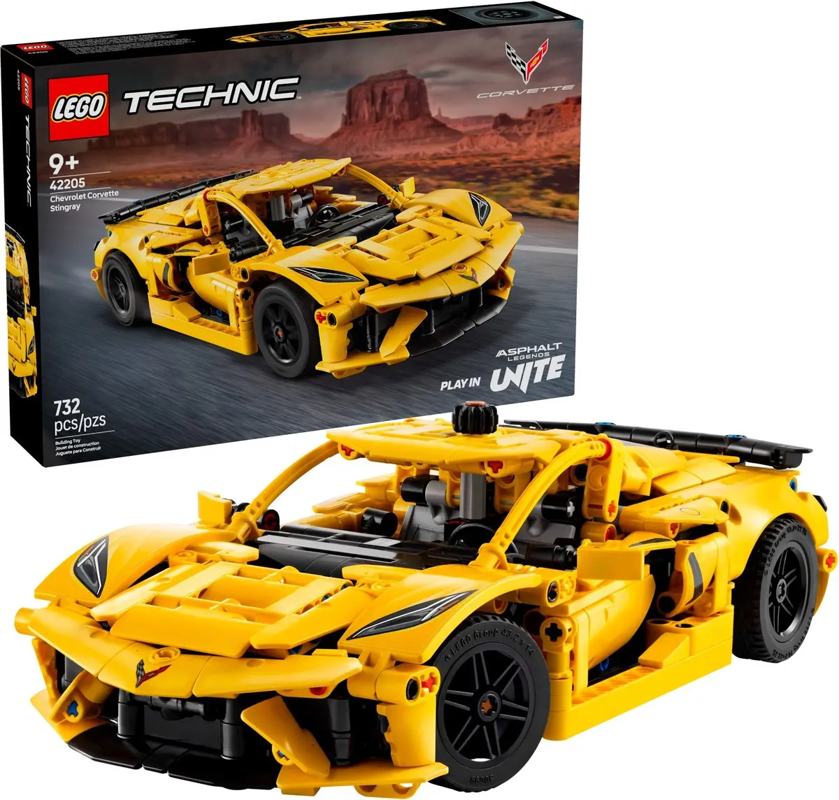 LEGO Technic 42205 Chevrolet Corvette Stingray set, image 3