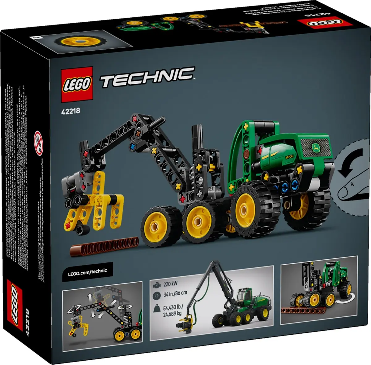 LEGO Technic 42218 John Deere 1470H Wheeled Harvester set, image 3