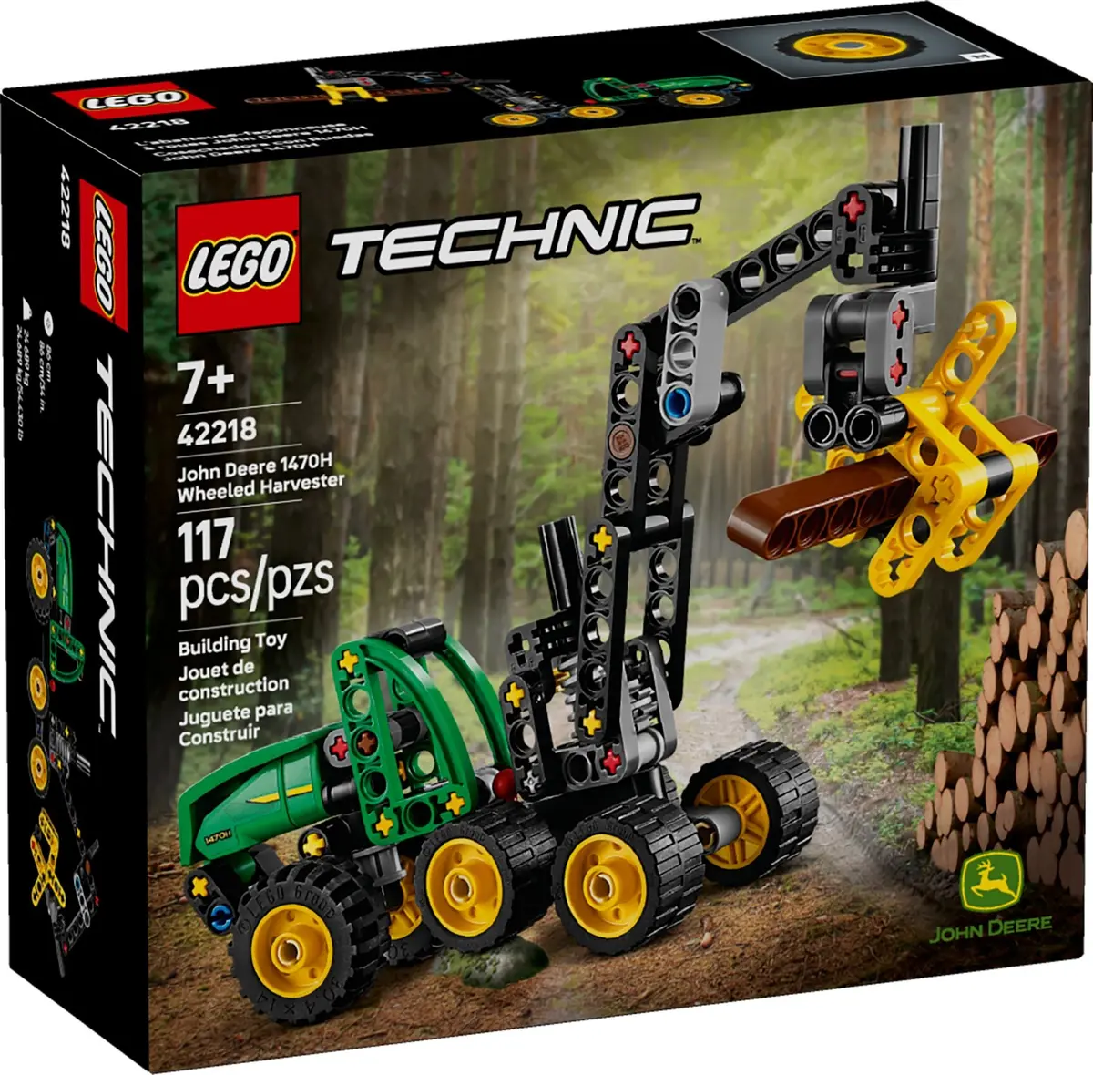 LEGO Technic 42218 John Deere 1470H Wheeled Harvester set, image 2