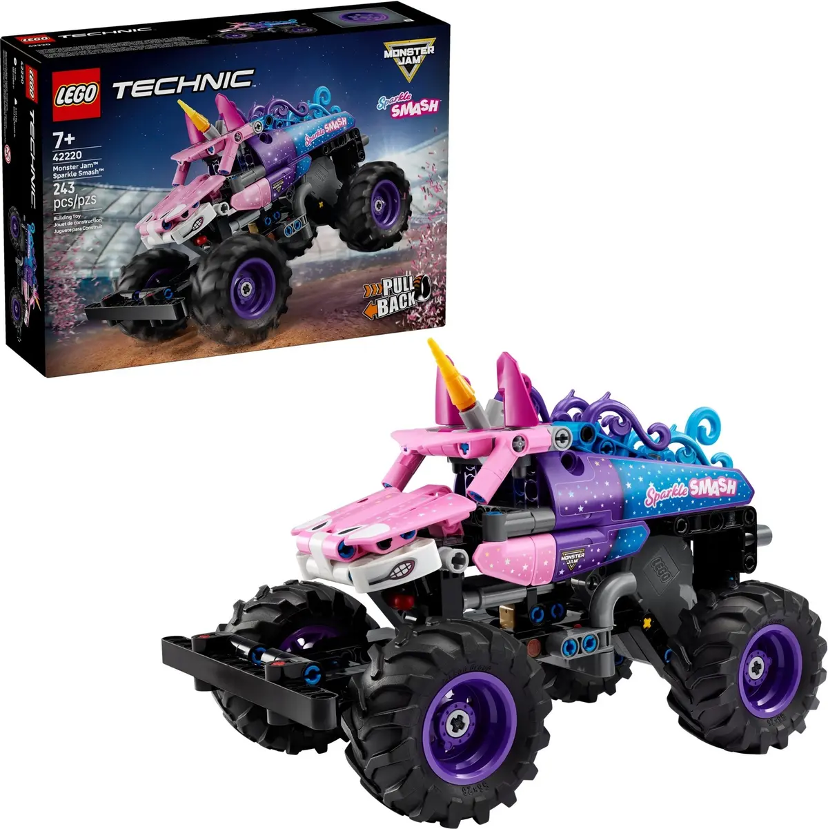 LEGO Technic 42220 Monster Jam Sparkle Smash set, image 3