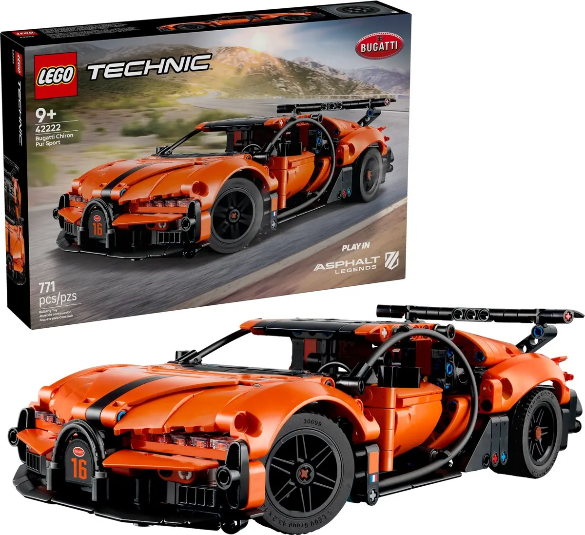 LEGO Technic 42222 Bugatti Chiron Pur Sport set, image 3