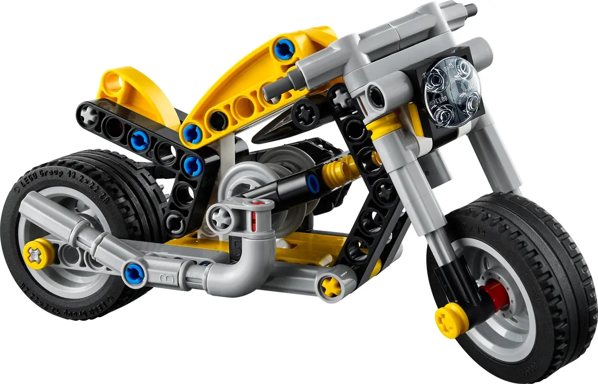 LEGO Technic 42225 Yellow Motorcycle set