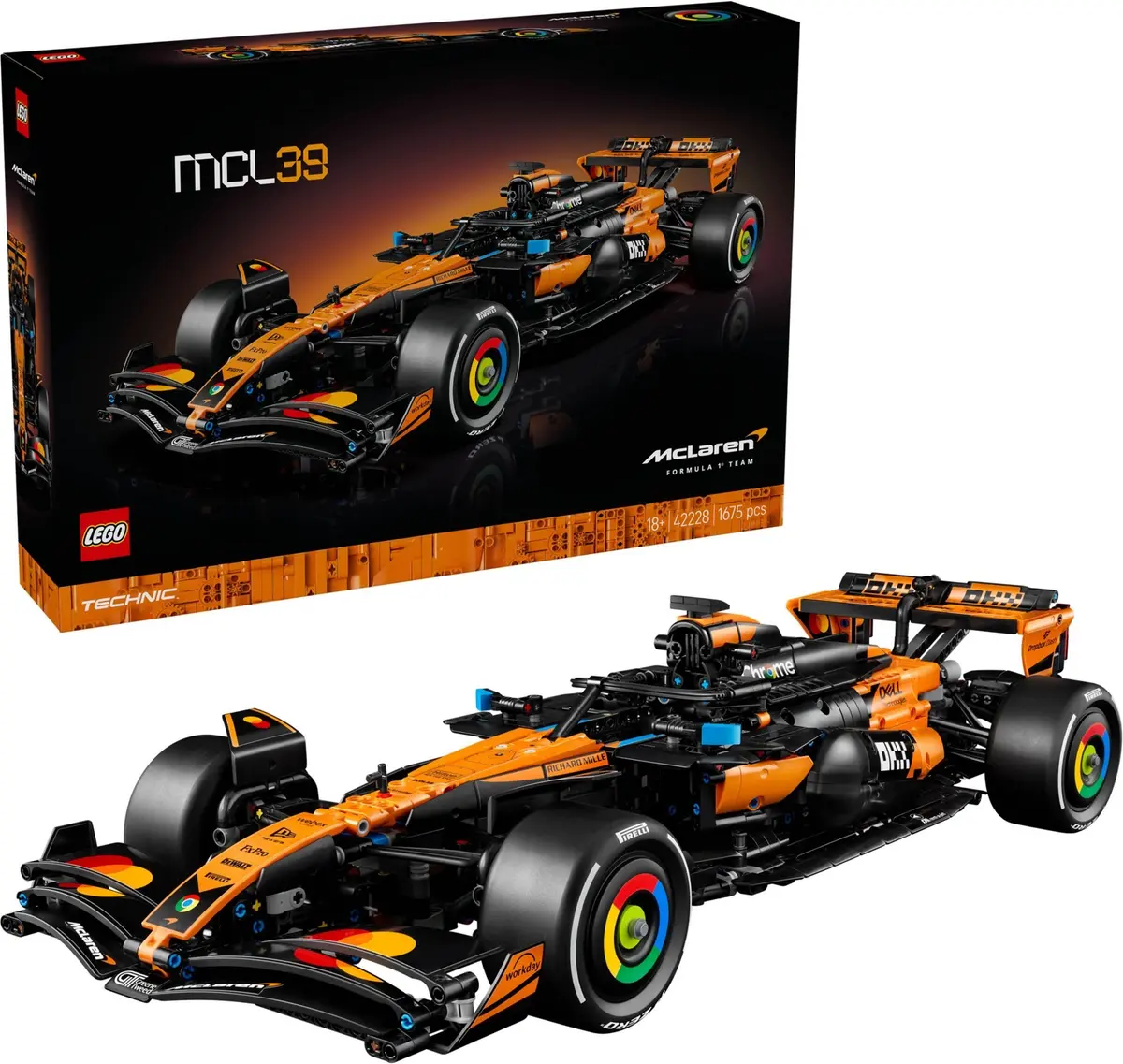 LEGO Technic 42228 McLaren F1 Team MCL39 set, image 6