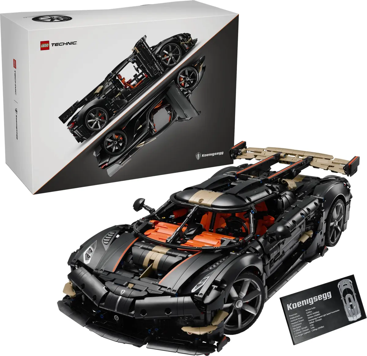 LEGO Technic 42232 Koenigsegg Sadair's Spear Megacar set, image 6