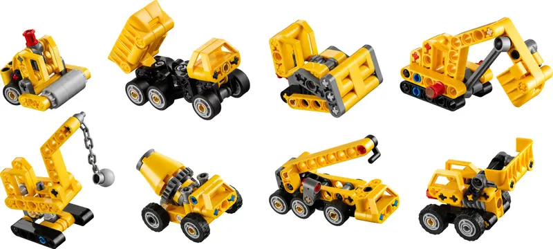 LEGO Technic 42233 Mighty Machines - Series 1 - Complete set