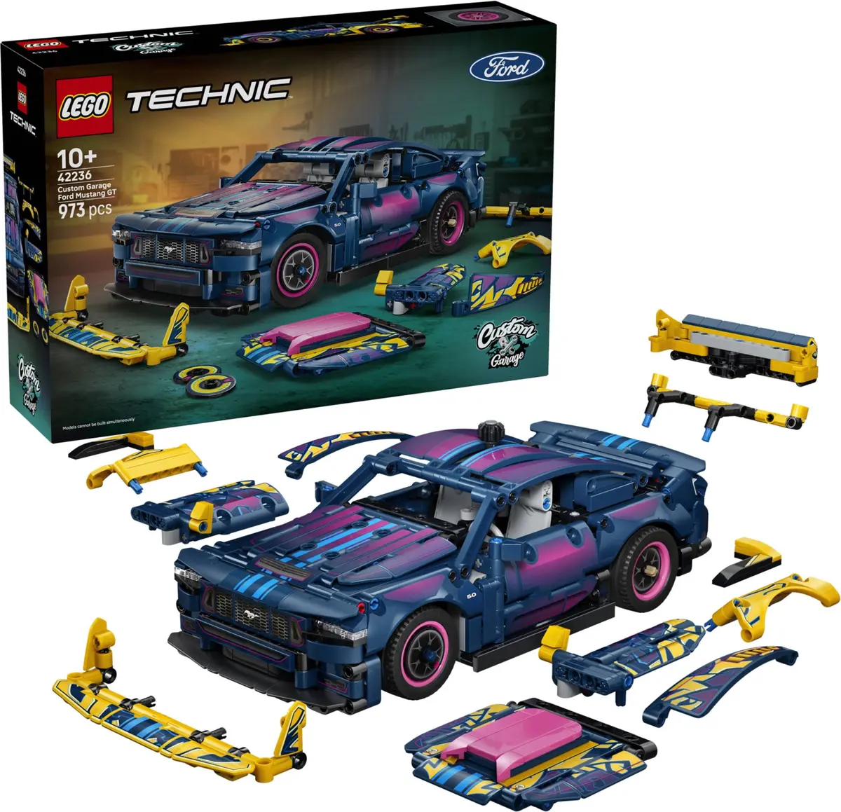 LEGO Technic 42236 Custom Garage Ford GT Mustang set, image 3