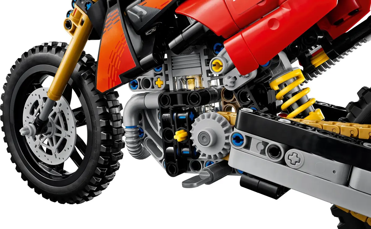 LEGO Technic 42238 Ducati Desmo450 MX Factory Motorcycle set, image 10