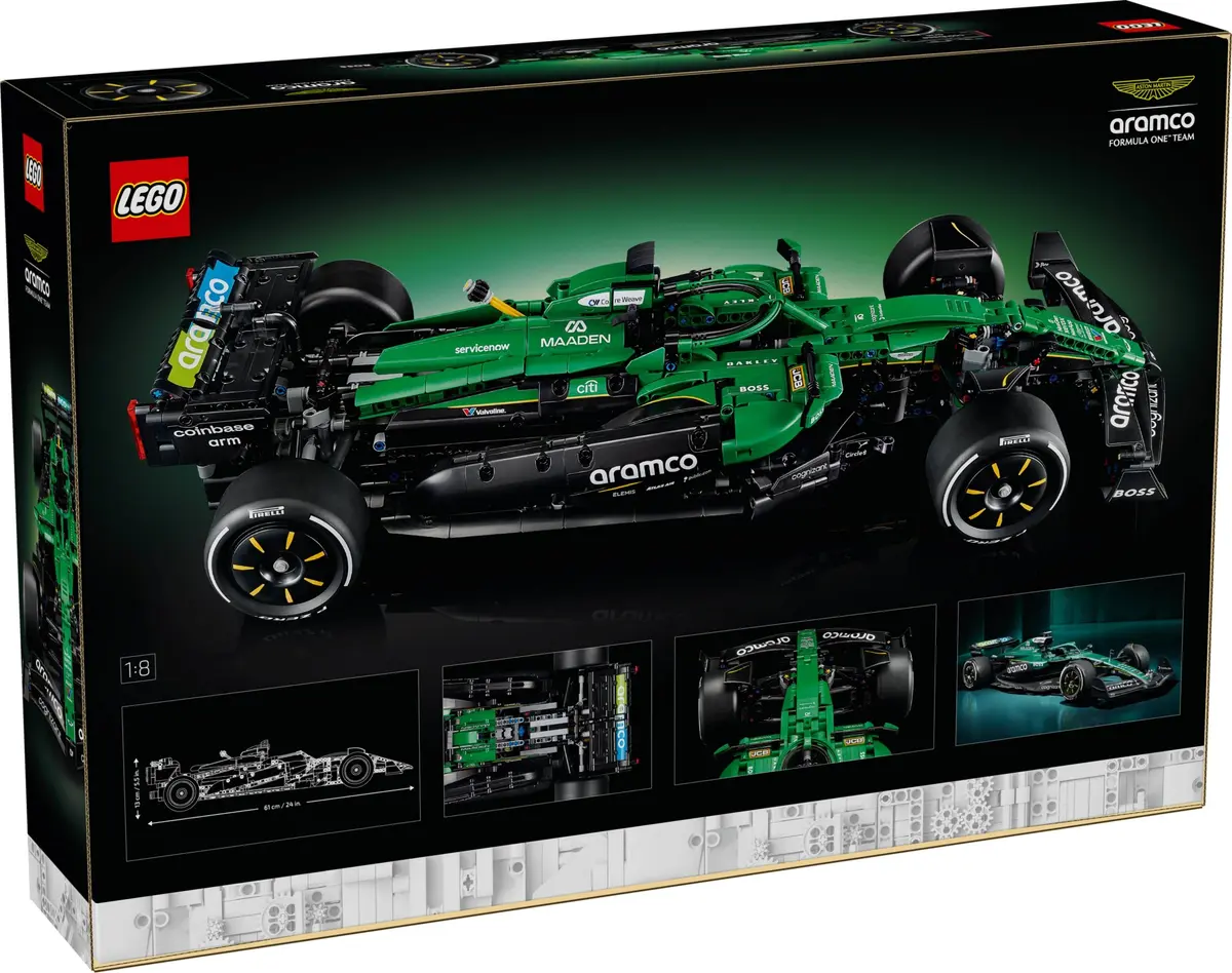 LEGO Technic 42240 Aston Martin Aramco AMR25 F1 Car set, image 3