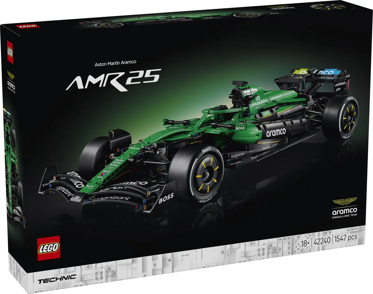 LEGO Technic 42240 Aston Martin Aramco AMR25 F1 Car set, image 2