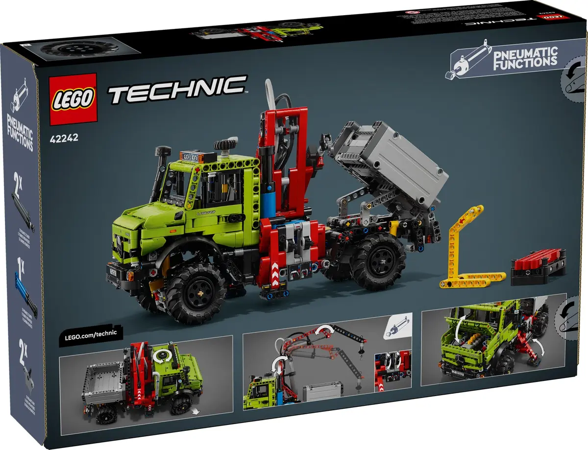 LEGO Technic 42242 Mercedes-Benz Unimog U 5023 with Crane set, image 3