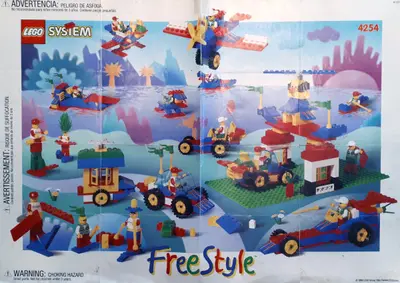 LEGO Freestyle 4254 Play Table with Cars and Planes set