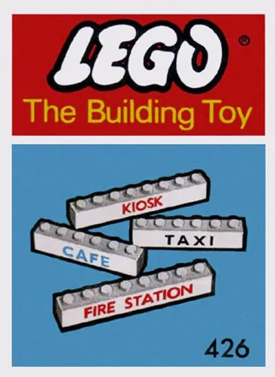 LEGO System 426 7 Named Beams (The Building Toy) set