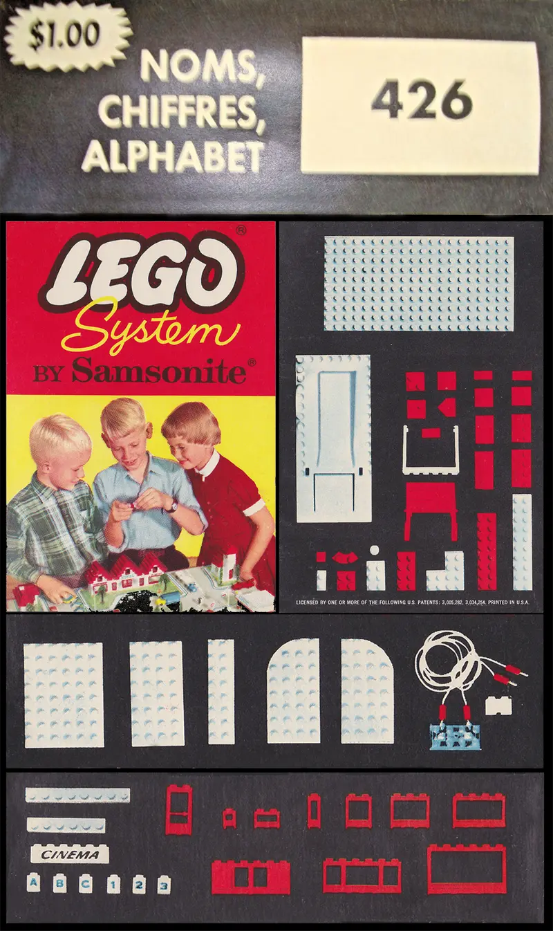 LEGO Samsonite 426 Names, Numbers, Alphabet set