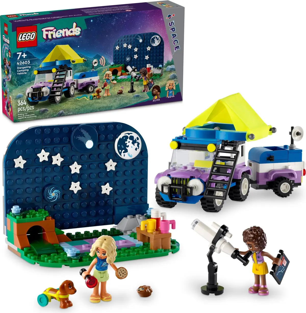 LEGO Friends 42603 Stargazing Camping Vehicle set, image 2