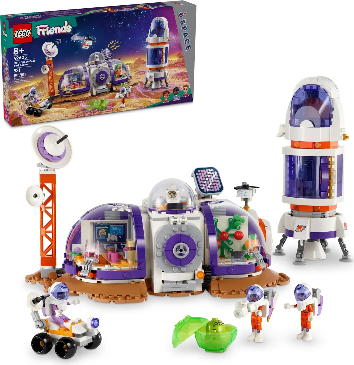 LEGO Friends 42605 Mars Space Base and Rocket set, image 2