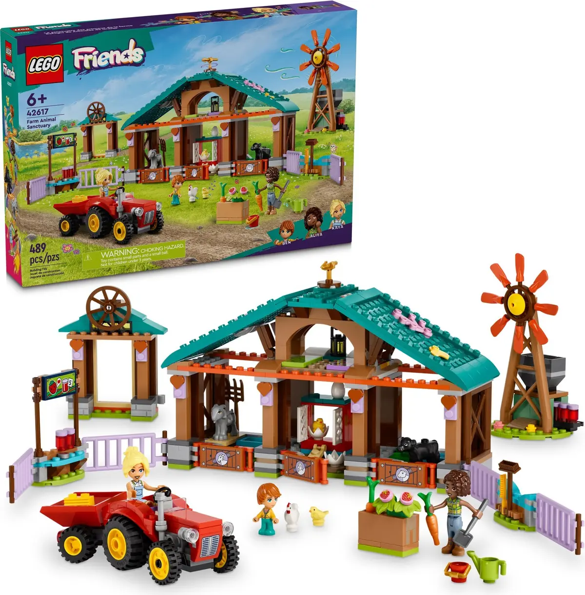LEGO Friends 42617 Farm Animal Sanctuary set, image 2