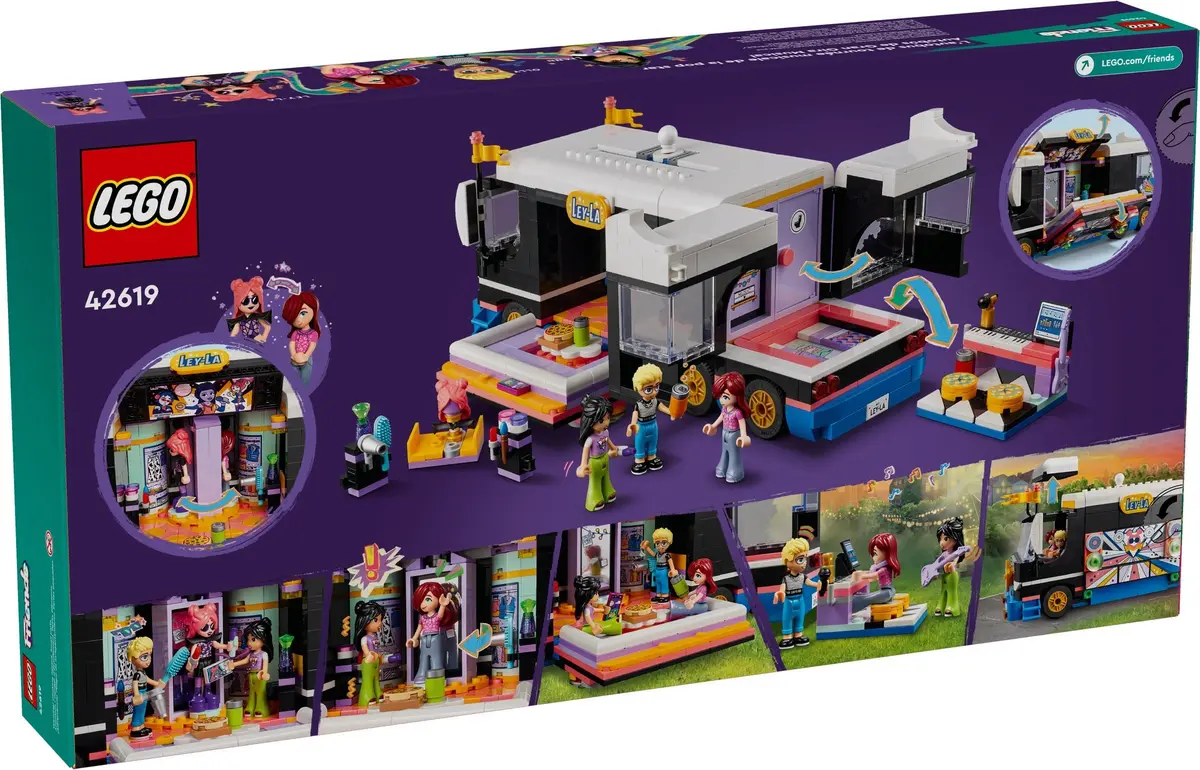 LEGO Friends 42619 Pop Star Music Tour Bus set, image 4
