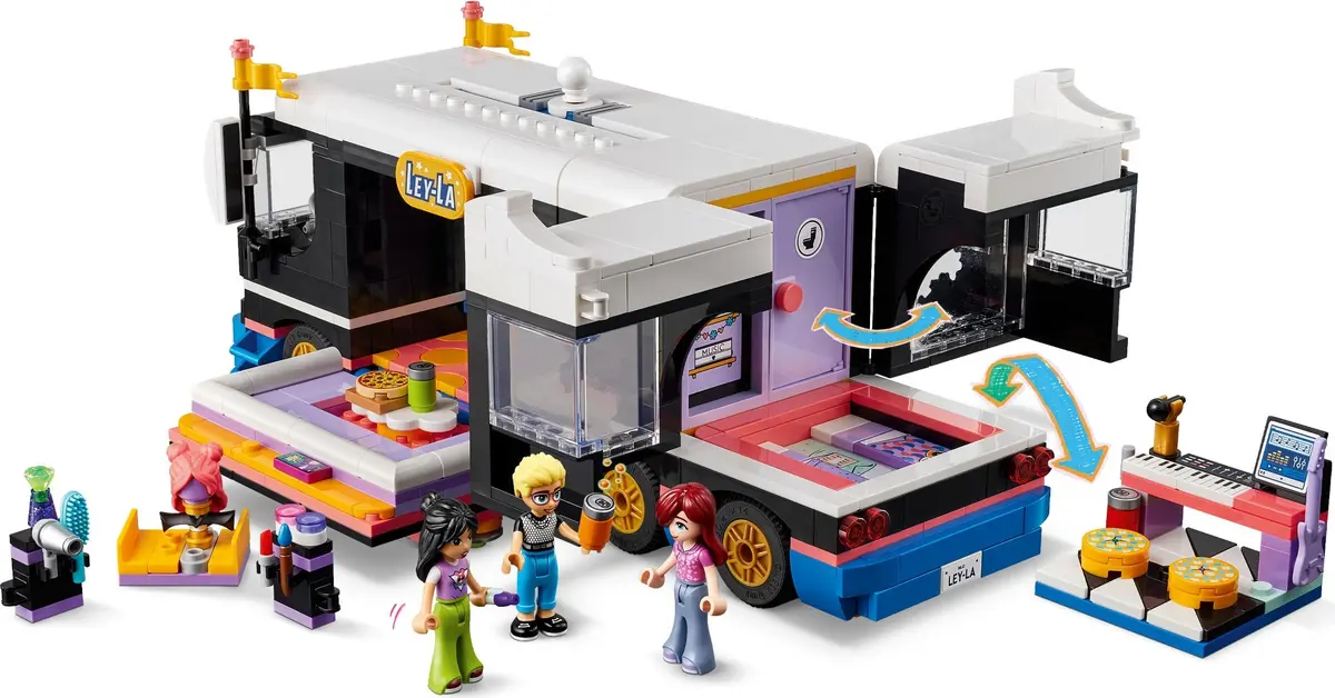 LEGO Friends 42619 Pop Star Music Tour Bus set, image 8
