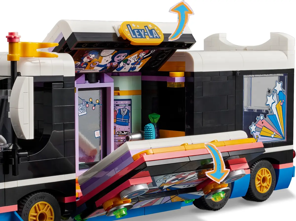 LEGO Friends 42619 Pop Star Music Tour Bus set, image 9