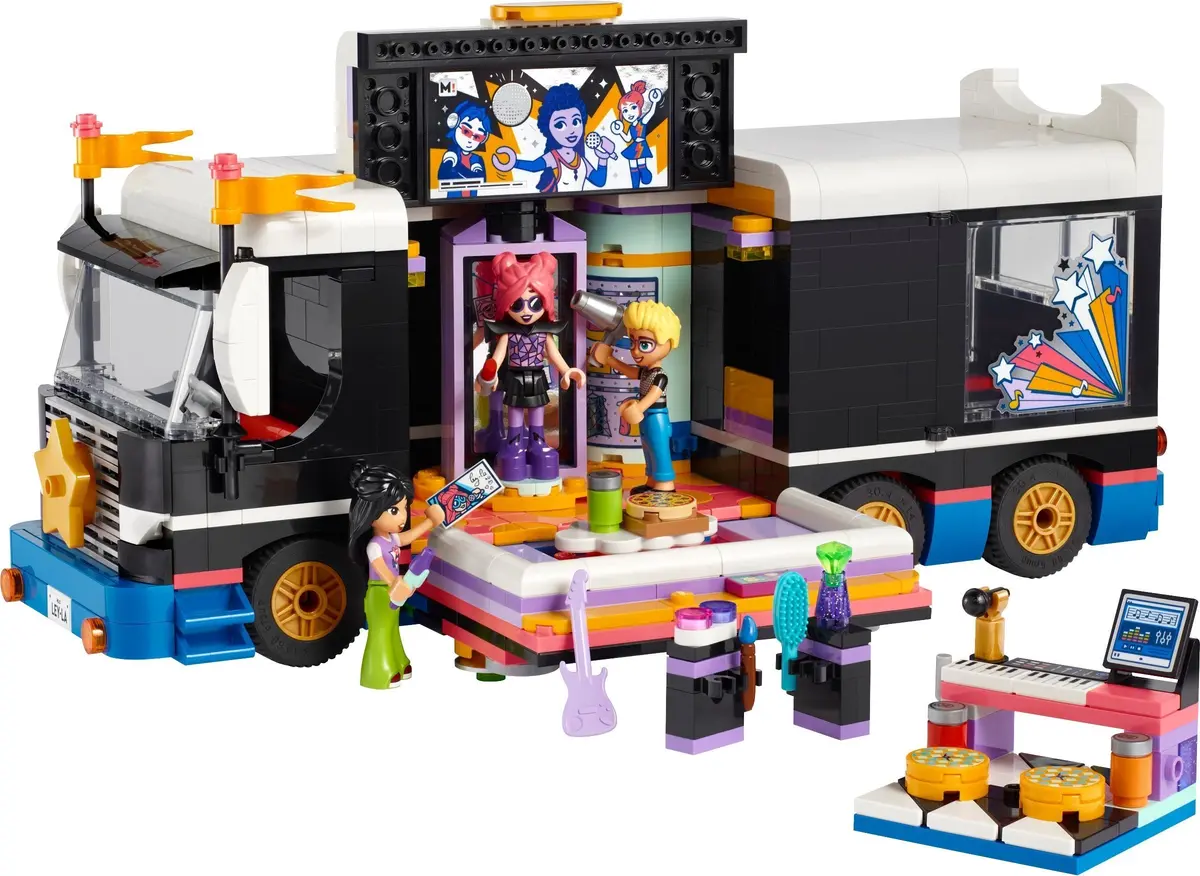 LEGO Friends 42619 Pop Star Music Tour Bus set
