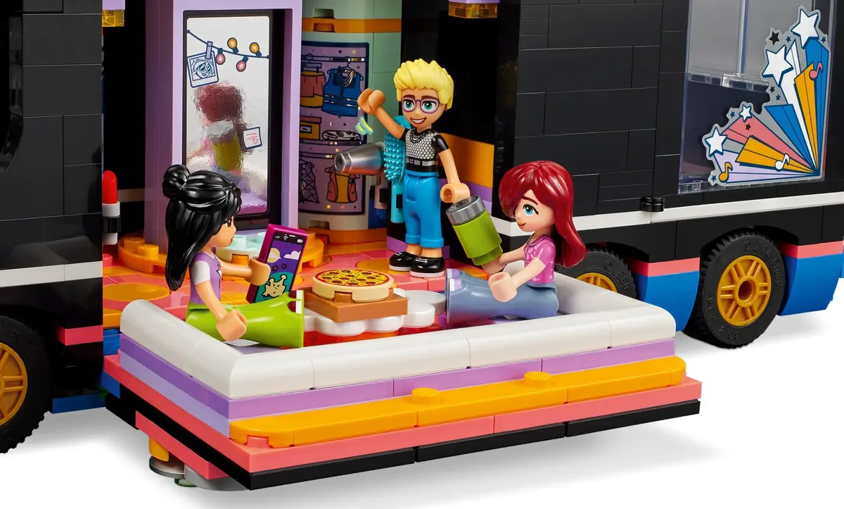LEGO Friends 42619 Pop Star Music Tour Bus set, image 3