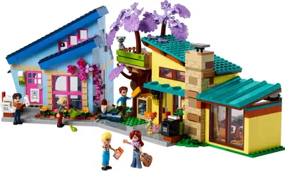 LEGO Friends 42620 Olly and Paisley's Family Houses set