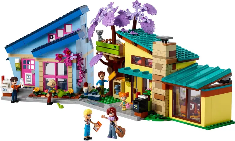 LEGO Friends 42620 Olly and Paisley's Family Houses set