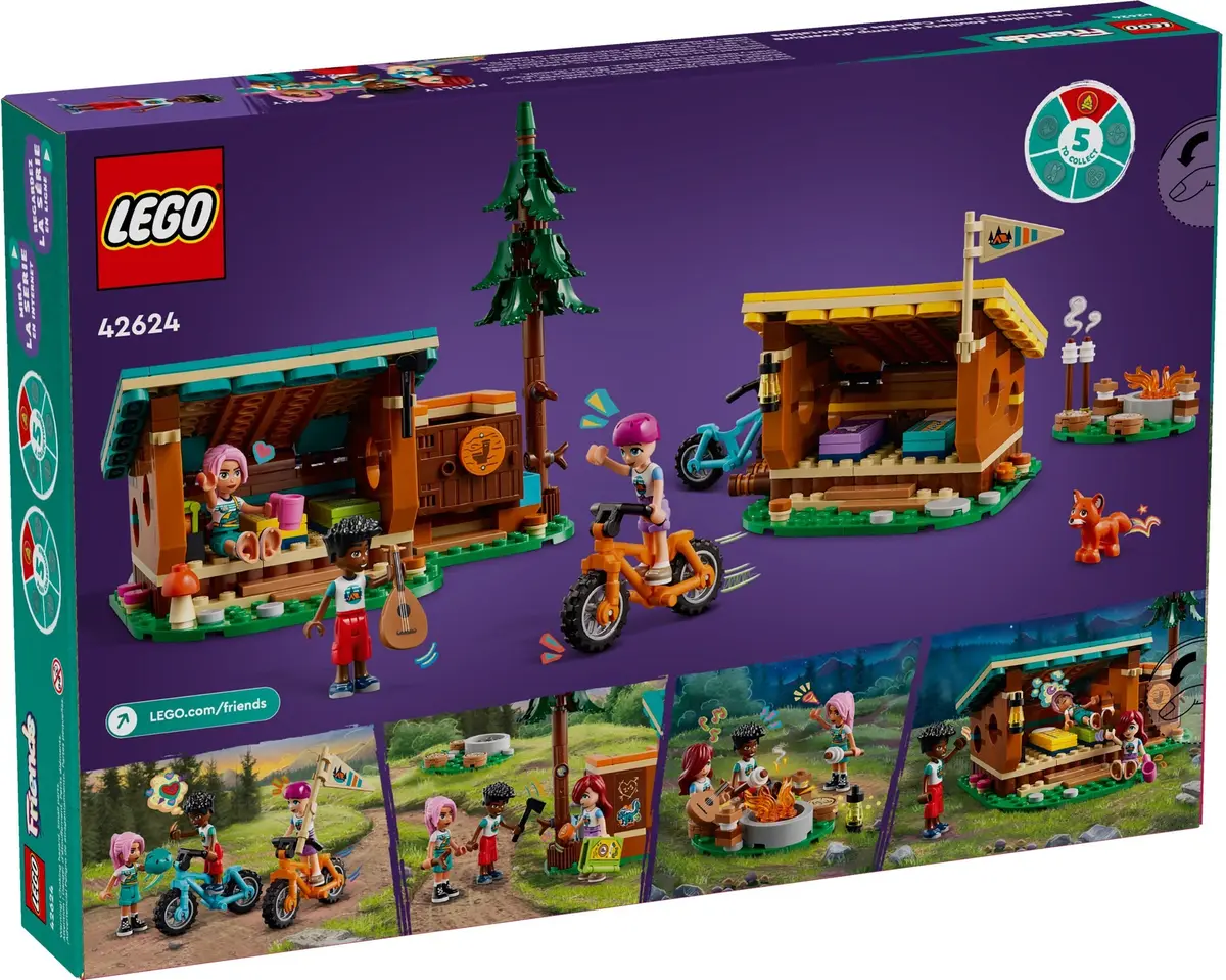 LEGO Friends 42624 Adventure Camp Cosy Cabins set, image 6