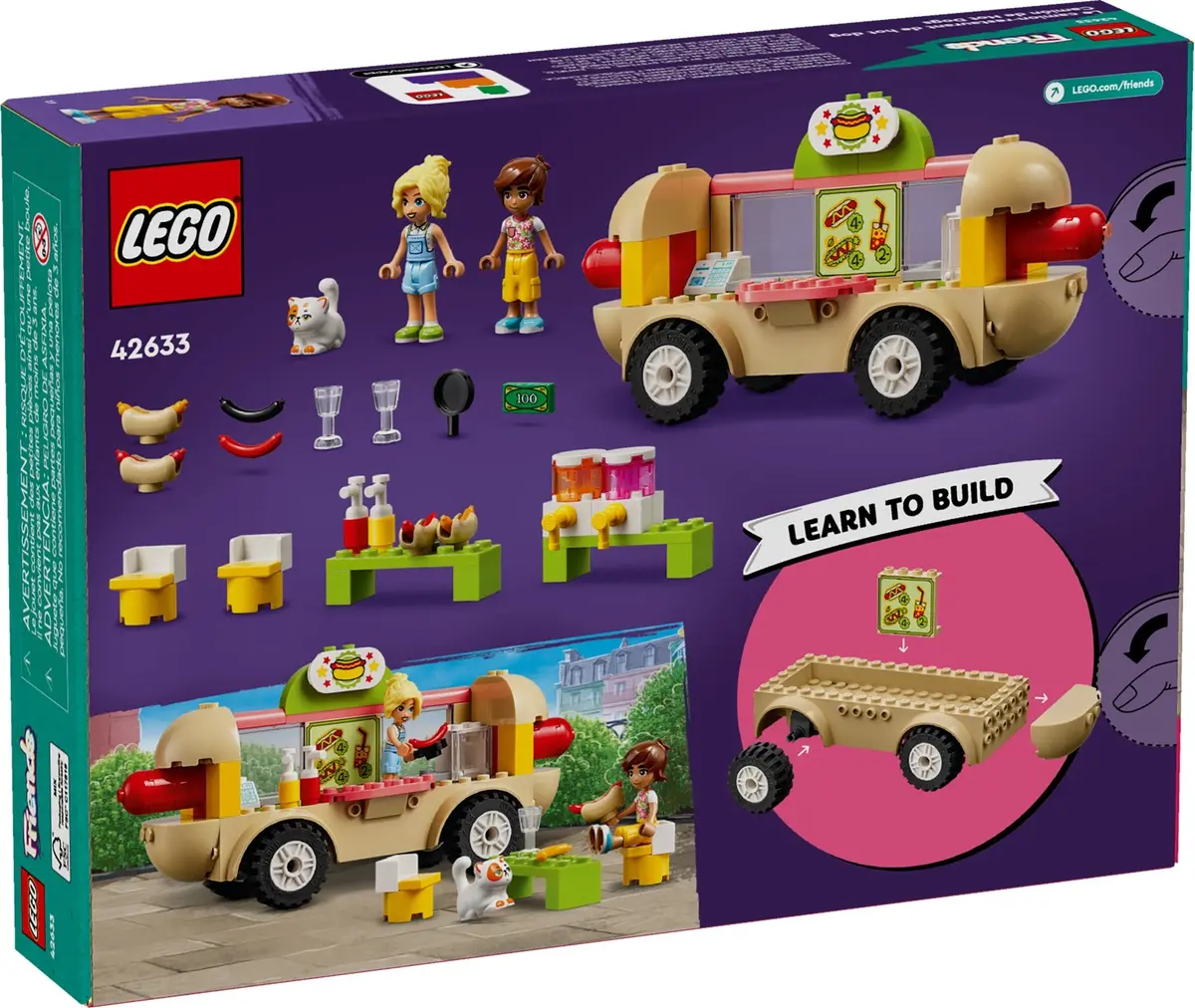 LEGO Friends 42633 Hot Dog Food Truck set, image 3