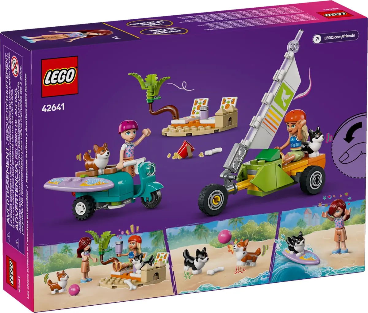 LEGO Friends 42641 Surfing Dogs and Scooter Adventure set, image 2