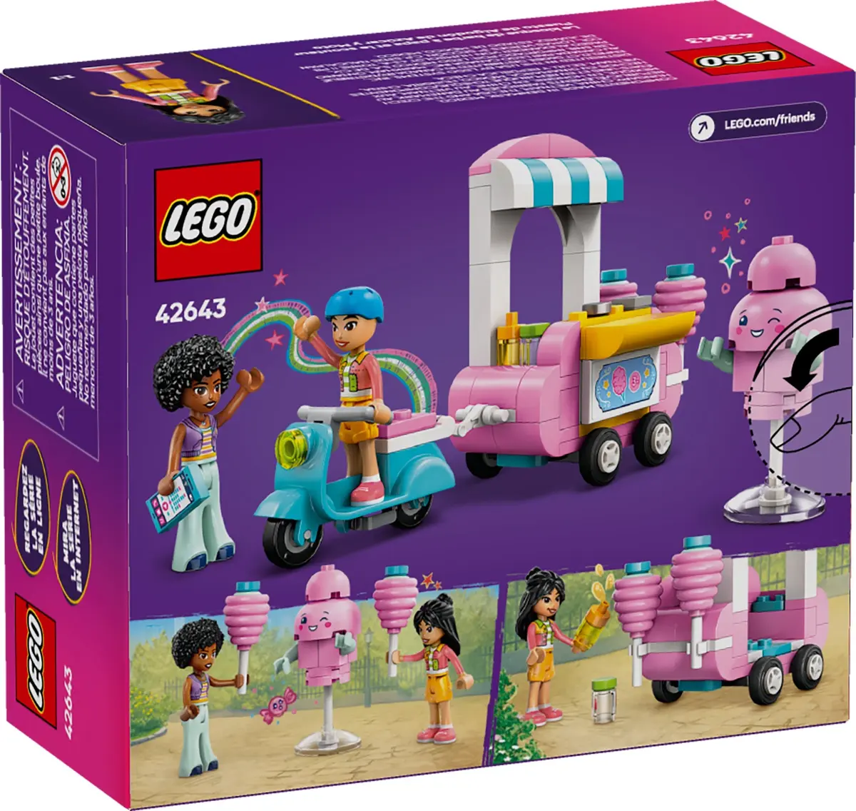 LEGO Friends 42643 Cotton Candy Stand and Scooter set, image 2