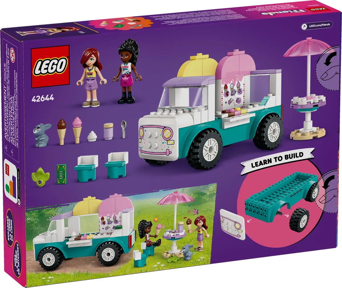 LEGO Friends 42644 Heartlake City Ice Cream Truck set, image 2