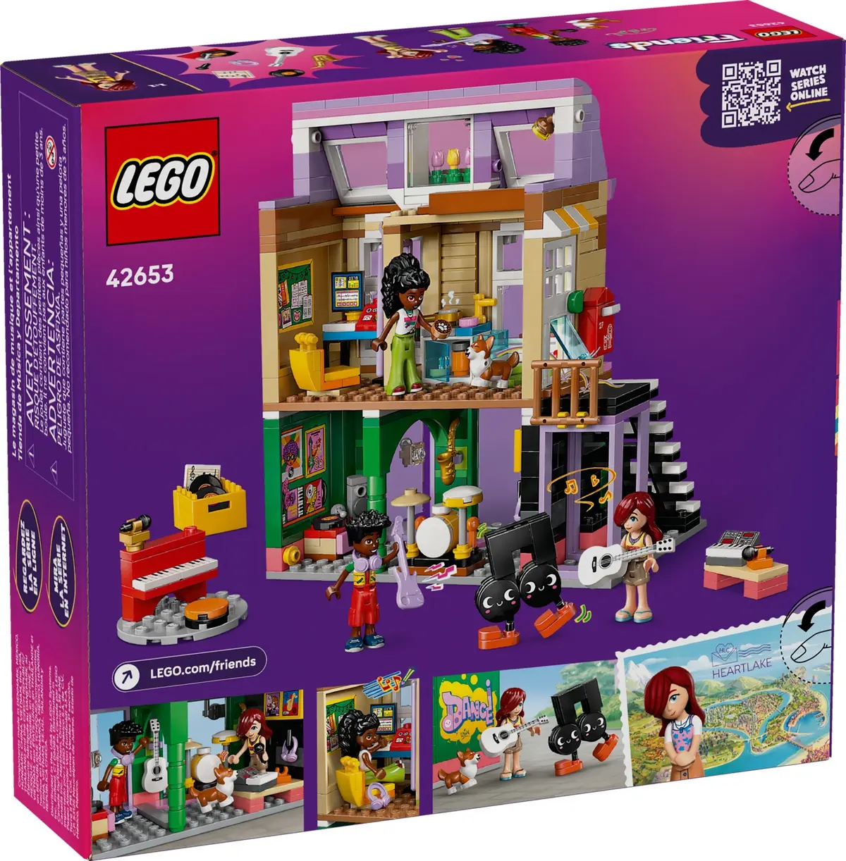 LEGO Friends 42653 Music Shop & Apartment set, image 2